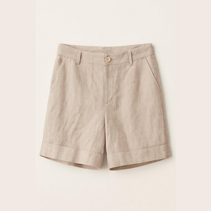 Blue Sol Linen oatmeal Shorts size 14